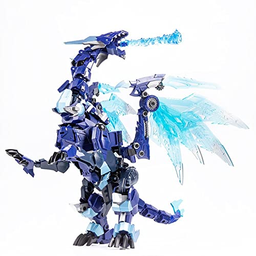 Transformer-Toys: Kleiner Blue Ice Dragon 8871B, Legierungsversion, Super Energy Fighter und Beast Action-Charaktere, Teenager und höher, Roboterformhöhe Zoll, Drachenform Zoll von HALFS