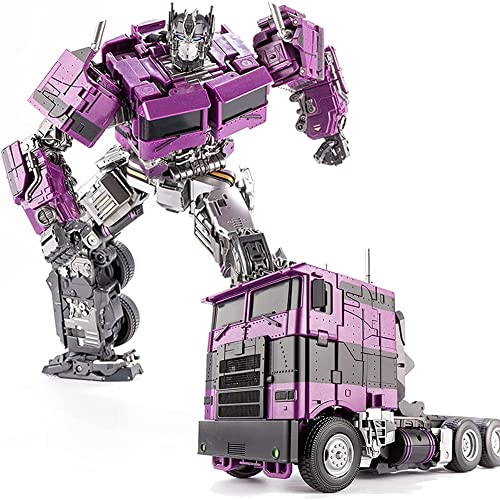 Transformer-Toys: SS38 Lila Optimus-Prime-Legierung, Vergrößerte Version Der Belagerungsserie, Mobiles Spielzeug, Transformer-Toys, Spielzeug for Kinder Ab 15 Jahren.Das Spielzeug Ist 12 Zoll Groß von HALFS