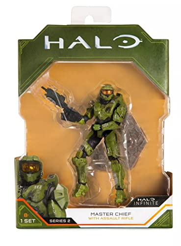 Halo Infinite World of HALO 10,2 cm Figuren Serie 1 2 3 4 Kollektion (wählen Sie Figur) (Master Chief (mit Sturmgewehr – Serie 2)) von HALO