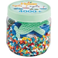 HAMA 2053 Dose mit Perlen und Stiftplatten, 4000 Perlen von HAMA BÜGELPERLEN