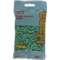 HAMA 207-113 Bügelperlen midi Perlenbeutel 1000 Stück Aquamarine von HAMA BÜGELPERLEN