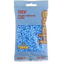 HAMA 207-46 Perlen-Beutel 1000 Stück, pastell-blau von HAMA BÜGELPERLEN