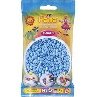 HAMA 207-46 Perlen-Beutel 1000 Stück, pastell-blau von HAMA BÜGELPERLEN