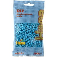 HAMA 207-49 Perlen-Beutel 1000 Stück, Azurblau von HAMA BÜGELPERLEN