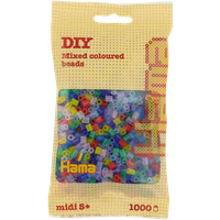 HAMA 207-53 Perlen-Beutel 1000 Stück, Transparentmix von HAMA BÜGELPERLEN