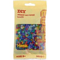 HAMA 207-54 Perlen-Beutel 1000 Stück, Glittermix von HAMA BÜGELPERLEN