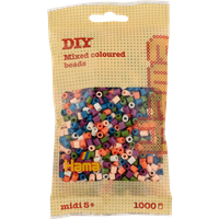 HAMA 207-58 Perlenbeutel 1000 Stück Mix 58 von HAMA BÜGELPERLEN