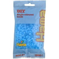 HAMA 207-73 Perlen-Beutel 1000 Stück, transparent Aqua von HAMA BÜGELPERLEN