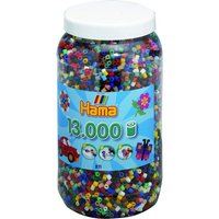 HAMA 211-67 Dose mit 13000 Perlen, Volltonmix von HAMA BÜGELPERLEN