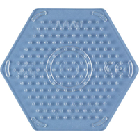 HAMA 223-TR Bügelperlen Midi Stiftplatte Sechseck klein, transparent HAMA 223-TR Bügelperlen Midi Stiftplatte Sechseck klein, transparent von HAMA BÜGELPERLEN