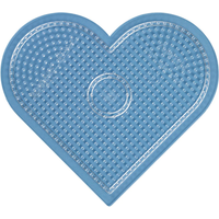 HAMA 233-TR Bügelperlen Midi Stiftplatte großes Herz, transparent HAMA 233-TR Bügelperlen Midi Stiftplatte großes Herz, transparent von HAMA BÜGELPERLEN