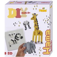 HAMA 3256 Bügelperlen Geschenkpackung Safari 3-D ca. 2500 Stück von HAMA BÜGELPERLEN