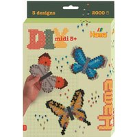 HAMA 3452 Bügelperlen Geschenkpackung Schmetterlinge ca. 2000 Stück von HAMA BÜGELPERLEN