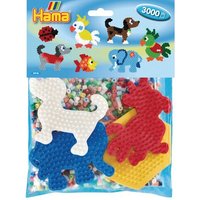 HAMA 4416 Bügelperlen Packung mit ca. 3000 Perlen und Stiftplatten für Spielgruppen von HAMA BÜGELPERLEN