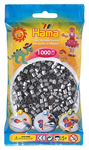 Hama 207-62 - Bügelperlen, 1000 Stück, silber von HAMA