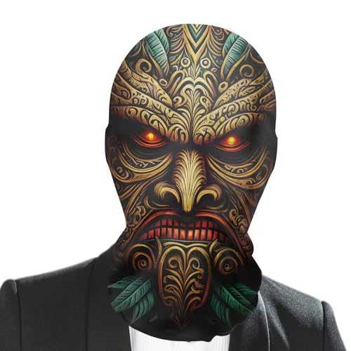 Gruselige böse Geistermaske, Halloween-Horrormaske, Horror Evil Ghost Mesh-Maske mit atmungsaktivem Design, Gruselige, realistische, atmungsaktive Mesh-Maske für Cosplay, Halloween von HAMIL