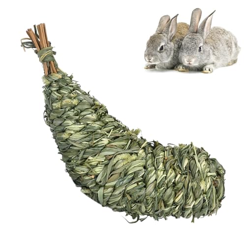 HAMIL Kaninchen-Grasball, Kaninchenspielzeug-Grasbälle - Kaubares Kinderspielzeug - Natürliches Kaugrasspielzeug, Aktivitätsspielbälle, rollendes Kauspielzeug für Kaninchen, Rennmäuse, Hamster von HAMIL