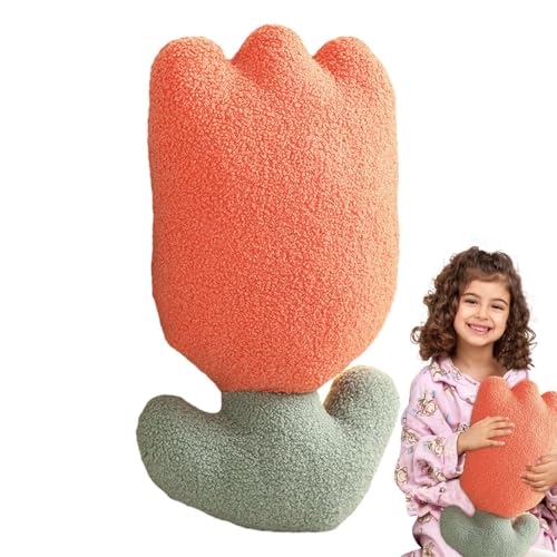 HAMIL Kuscheltier,Plüschtiere - Weiche gefüllte Entenpuppe - Bequeme Entenblumen-Stoffpuppe, süßes Entenkissen-Blumen-Plüschtier für Kinder von HAMIL