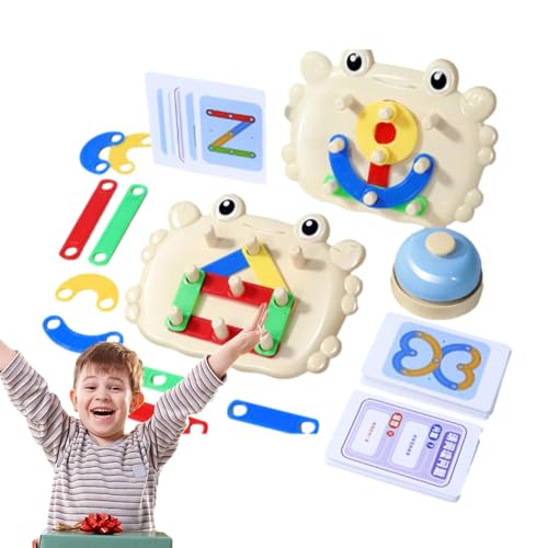 HAMIL Matching-Spiel für Kinder, Matching Shape Stacker - Lustiges, schnell zusammenpassendes Brettspiel-Formsortierspielzeug,Neuartige Puzzle-Sortierspiele, Lernspielzeug für den Heimkindergarten von HAMIL