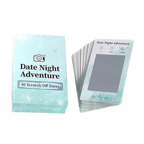 HAMIL Paare Date Night Rubbelkarten,Rubbel Date Night Cards, 40 Date-Karten für Paare, Lustige und abenteuerliche Date-Night-Karten, Rubbelkartenspiel mit spannenden Ideen für Paare von HAMIL
