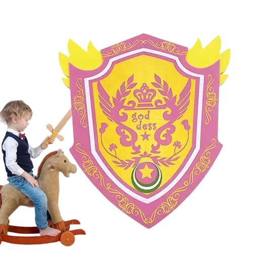 Schaumstoffspielzeug für Kinder, Schaumstoffschildspielzeug - Mittelalterliches Schildspielzeug aus Schaumstoff,Tragbare Schaumstoffwaffen, Kostüm-Rollenspielzubehör für Mädchen, Jungen, Kinder von HAMIL