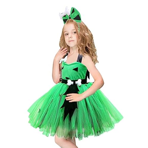 Halloween-Tüllkleid für Mädchen, Kleinkind-Halloween-Tutu-Kleid,Tutu Kleid Halloween Kleid Outfit | Partykleider mit Schleifen-Stirnband, Halloween-Kostüm, ärmelloses Prinzessinnenkleid für Halloween- von HAMIL