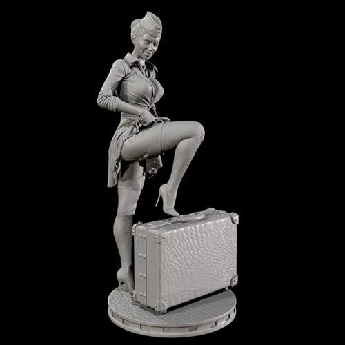 HAMISBEL 1/24 Sci-Fi Agentin Soldatin Resin Modellbausatz Unbemalter und unmontierter Soldat Resin Modellbausatz // k9U-2y1 von HAMISBEL