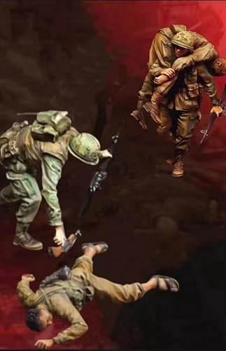 HAMISBEL 1/35 Vietnam US Soldier Resin Model Kit Unbemalt und unmontiert Soldier Resin Model Kit (4 Figuren) // k9U-5y2 von HAMISBEL