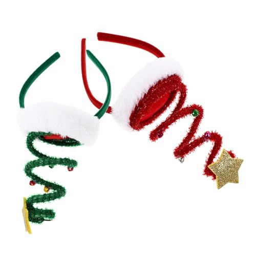 HAMPPLIES 2 Stück Weihnachtliche Stirnbänder mit Drehbaren Weihnachtsmützen Bunte Xmas Haarreifen für Festlicher Kopfschmuck für Weihnachtsfeier und Partydekoration HAMPPLIES 2 Stück Weihnachtliche Stirnbänder mit Drehbaren Weihnachtsmützen Bunte Xmas Haarreifen für Festlicher Kopfschmuck für Weihnachtsfeier und Partydekoration von HAMPPLIES