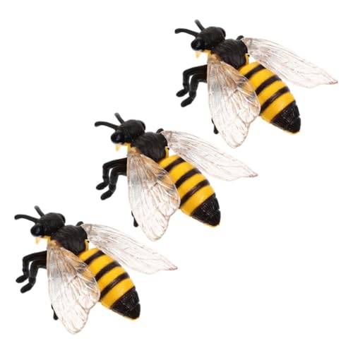 HAMPPLIES 3 Stück Bienenmodell Kuchendeckel Tierbienenfigur Frühe Bildungsspielzeug künstliche Insektenfiguren Dekorative Tierverzierung Insektenspielzeug Lohnspielzeug im Klassenzimmer PVC HAMPPLIES 3 Stück Bienenmodell Kuchendeckel Tierbienenfigur Frühe Bildungsspielzeug künstliche Insektenfiguren Dekorative Tierverzierung Insektenspielzeug Lohnspielzeug im Klassenzimmer PVC von HAMPPLIES