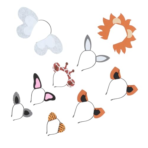 HAMPPLIES 9 Stück Teiliges Tierohren Haarband Niedliche Filz Stirnbänder Kreative Kostüm accessoires für Erwachsene für Halloween Karneval Partys und Aufführungen HAMPPLIES 9 Stück Teiliges Tierohren Haarband Niedliche Filz Stirnbänder Kreative Kostüm accessoires für Erwachsene für Halloween Karneval Partys und Aufführungen von HAMPPLIES
