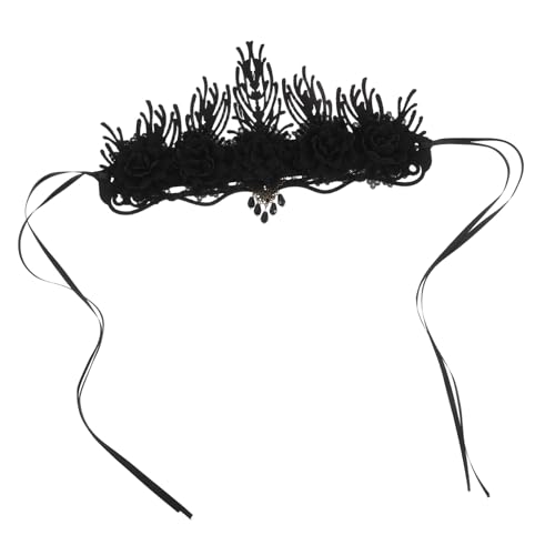 HAMPPLIES Barock Krone für Damen Vintage Gothic Tiara Haarschmuck für Halloween Karneval Cosplay Festliche Kopfbedeckung Braut Accessoire HAMPPLIES Barock Krone für Damen Vintage Gothic Tiara Haarschmuck für Halloween Karneval Cosplay Festliche Kopfbedeckung Braut Accessoire von HAMPPLIES