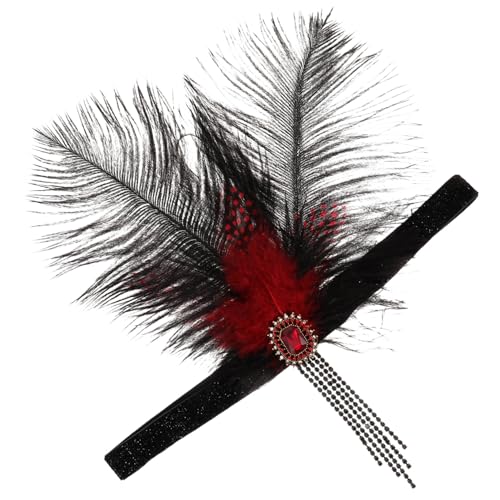 HAMPPLIES Federstirnband für Frauen Leichtes Haarschmuck Vintage Kopfband für Hochzeit Party Festival Cosplay Braut Stirnband Zubehör für Halloween Karneval HAMPPLIES Federstirnband für Frauen Leichtes Haarschmuck Vintage Kopfband für Hochzeit Party Festival Cosplay Braut Stirnband Zubehör für Halloween Karneval von HAMPPLIES