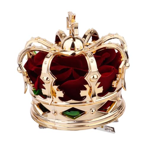 HAMPPLIES Goldene Haarklammer Party Queen Haarschmuck Stilvolle Halloween Kopfbedeckung für Damen Cosplay Festveranstaltungen HAMPPLIES Goldene Haarklammer Party Queen Haarschmuck Stilvolle Halloween Kopfbedeckung für Damen Cosplay Festveranstaltungen von HAMPPLIES