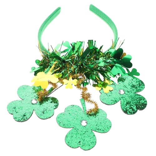 HAMPPLIES Grünes St Patrick S Day Stirnband mit Kleeblatt und Tasseln Leichtes Bequemes Irish Festival Haaraccessoire für Karneval Mottoparty und Fotorequisiten HAMPPLIES Grünes St Patrick S Day Stirnband mit Kleeblatt und Tasseln Leichtes Bequemes Irish Festival Haaraccessoire für Karneval Mottoparty und Fotorequisiten von HAMPPLIES