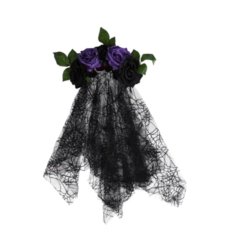 HAMPPLIES Halloween Cosplay Haarschmuck Schädel Haarreif mit Blumenkrone Leichtes Party Accessoire für Festival und Kostüm Bequem Tragbar Schwarzes Design für Damen und Herren HAMPPLIES Halloween Cosplay Haarschmuck Schädel Haarreif mit Blumenkrone Leichtes Party Accessoire für Festival und Kostüm Bequem Tragbar Schwarzes Design für Damen und Herren von HAMPPLIES