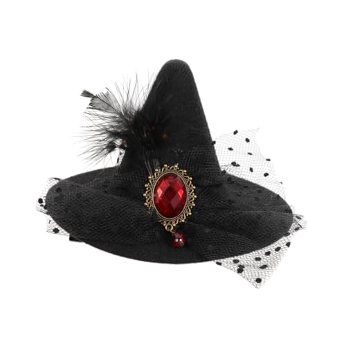 HAMPPLIES Halloween Haarschmuck Hexenhut Haarklammer mit Filigranem Design und Langlebigem Material Geeignet für Verschiedene Frisuren Geschenkidee für Halloween und Geburtstage HAMPPLIES Halloween Haarschmuck Hexenhut Haarklammer mit Filigranem Design und Langlebigem Material Geeignet für Verschiedene Frisuren Geschenkidee für Halloween und Geburtstage von HAMPPLIES
