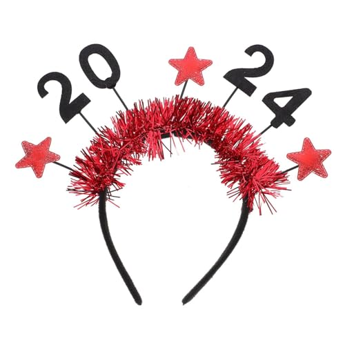 HAMPPLIES Neujahrs Haarband Stoff Haarreif mit Stern Deko Rotes Headband für Erwachsene Party Accessoire Bequem Langlebig Festlich Geschenk HAMPPLIES Neujahrs Haarband Stoff Haarreif mit Stern Deko Rotes Headband für Erwachsene Party Accessoire Bequem Langlebig Festlich Geschenk von HAMPPLIES
