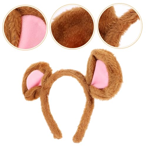HAMPPLIES Niedliches Cartoon Ohren Haarband aus Weichem Plüsch Verstellbar und Bequem für Halloween Kostüm Tierparty und Cosplay Unisex Stirnband für Erwachsene HAMPPLIES Niedliches Cartoon Ohren Haarband aus Weichem Plüsch Verstellbar und Bequem für Halloween Kostüm Tierparty und Cosplay Unisex Stirnband für Erwachsene von HAMPPLIES