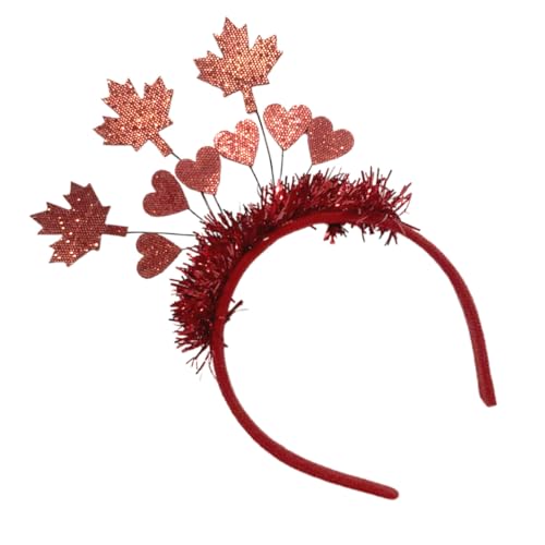 HAMPPLIES Party Stirnband Ahornblatt Herz Haarschmuck Nationalfeier Langlebiges Filzmaterial Festliche Kopfbedeckung für Damen und Mädchen für Tag und Kostümpartys HAMPPLIES Party Stirnband Ahornblatt Herz Haarschmuck Nationalfeier Langlebiges Filzmaterial Festliche Kopfbedeckung für Damen und Mädchen für Tag und Kostümpartys von HAMPPLIES