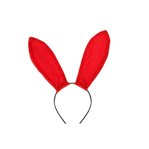 HAMPPLIES Rotes Samt Hasenohren Haarreif Party Haarreif Cosplay Kopfstück Leichtes Rutschfestes Stirnband für Performance und Fotos Zubehör HAMPPLIES Rotes Samt Hasenohren Haarreif Party Haarreif Cosplay Kopfstück Leichtes Rutschfestes Stirnband für Performance und Fotos Zubehör von HAMPPLIES