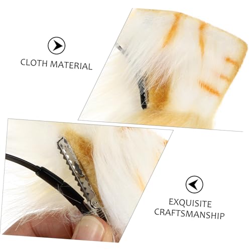 HAMPPLIES Simuliertes Katzenohren haarband Orange Weiß Niedlicher Haarreif als Fotorequisite und Party accessoire Vielseitiger Kopfschmuck für Halloween Karneval und Cosplay HAMPPLIES Simuliertes Katzenohren haarband Orange Weiß Niedlicher Haarreif als Fotorequisite und Party accessoire Vielseitiger Kopfschmuck für Halloween Karneval und Cosplay von HAMPPLIES