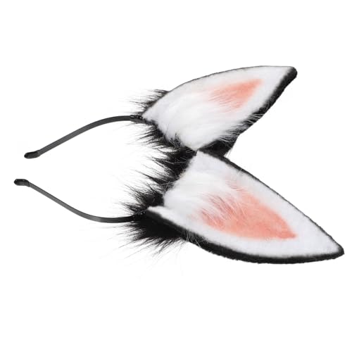 HAMPPLIES Süßer Haarreif mit Flauschigen Hasenohren Komfortabler Tierohren Haarreifen für Cosplay Halloween und Kostümpartys Realistisches Design Leicht und Modisch Schwarz HAMPPLIES Süßer Haarreif mit Flauschigen Hasenohren Komfortabler Tierohren Haarreifen für Cosplay Halloween und Kostümpartys Realistisches Design Leicht und Modisch Schwarz von HAMPPLIES