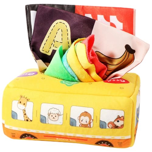 HAMPPLIES Tissue Box aus Robustem Waschbarem Montessori Sensorikspielzeug für Junge Mädchen Jahre Farbenfrohe Tücherbox mit Crinkle Samttüchern zur Feinmotorikförderung HAMPPLIES Tissue Box aus Robustem Waschbarem Montessori Sensorikspielzeug für Junge Mädchen Jahre Farbenfrohe Tücherbox mit Crinkle Samttüchern zur Feinmotorikförderung von HAMPPLIES