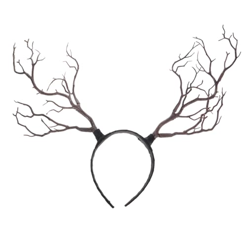 HAMPPLIES Weihnachtliches Rentier Geweih Stirnband für Damen und Flexible Fest Sitzendes Cosplay Haaraccessoire Braune Hirschzweig Kopfbedeckung für Party und Festtagsdeko HAMPPLIES Weihnachtliches Rentier Geweih Stirnband für Damen und Flexible Fest Sitzendes Cosplay Haaraccessoire Braune Hirschzweig Kopfbedeckung für Party und Festtagsdeko von HAMPPLIES