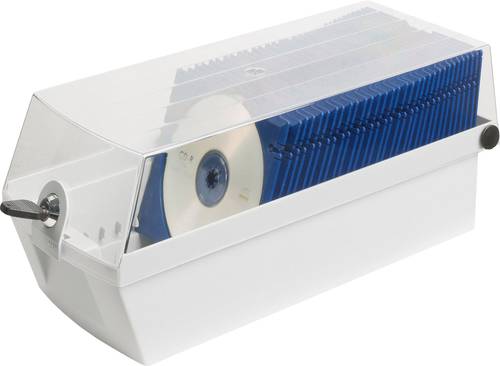 HAN CD Box 60 CDs/DVDs/Blu-rays Kunststoff, Polystyrol Lichtgrau 1 St. (B x H x T) 168 x 150 x 365mm von HAN