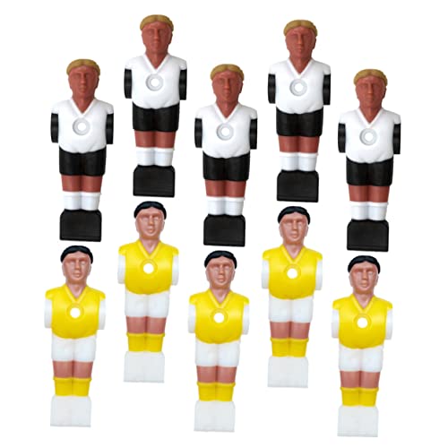 HANABASS 10 Stück Fußballmaschine Tischfußballspieler Puppen Harz Fußball Männer Fußballfiguren Spielzeug Fußballmaschine Teile Tischfußball Athleten Puppen Tischfußballspieler von HANABASS