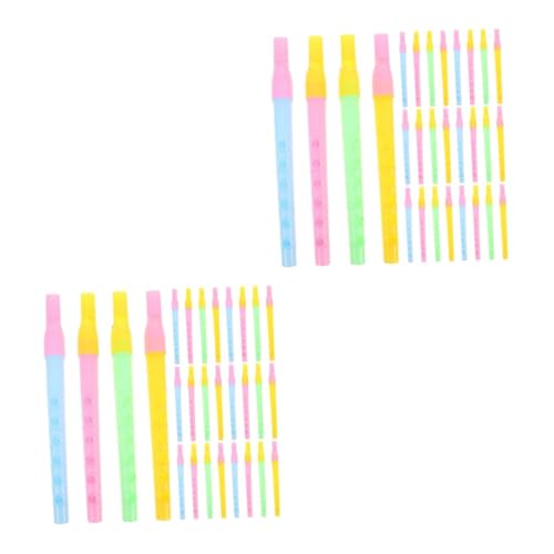 HANABASS 100 Stck. Teiliges Blockflöten Bunte Transparente Flöten Anfänger Musikinstrumente für Jungen und Mädchen mit Klarem Hellem und Langlebiger Bauweise HANABASS 100 Stck. Teiliges Blockflöten Bunte Transparente Flöten Anfänger Musikinstrumente für Jungen und Mädchen mit Klarem Hellem und Langlebiger Bauweise von HANABASS