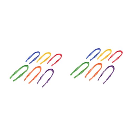 HANABASS 12 Stck. Teiliges Bunter Kunststoff Pinzetten für Montessori Lernspielzeug Feinmotorik für Vorschulwissenschaft Naturbeobachtung und Experimentelle Lernaktivitäten HANABASS 12 Stck. Teiliges Bunter Kunststoff Pinzetten für Montessori Lernspielzeug Feinmotorik für Vorschulwissenschaft Naturbeobachtung und Experimentelle Lernaktivitäten von HANABASS