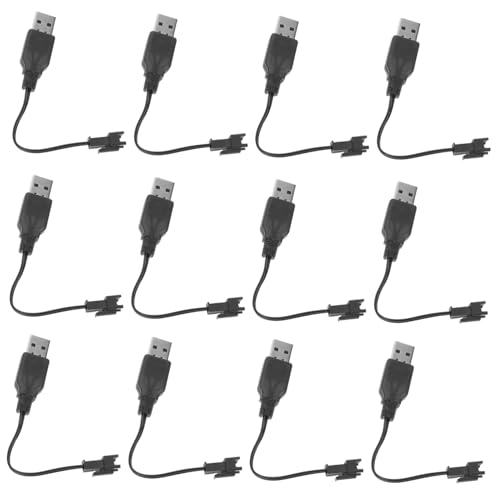 HANABASS 12 Stück Teiliges USB-ladekabel Kurz für Elektrische Spielzeuge Kompatibel mit Bubble Machine und Rc Auto Tragbarer USB-c Adapter Kompakt und Vielseitig für Unterwegs HANABASS 12 Stück Teiliges USB-ladekabel Kurz für Elektrische Spielzeuge Kompatibel mit Bubble Machine und Rc Auto Tragbarer USB-c Adapter Kompakt und Vielseitig für Unterwegs von HANABASS